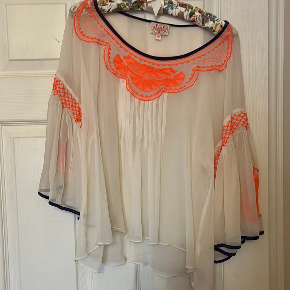 Anthropologie Sheer Blouse